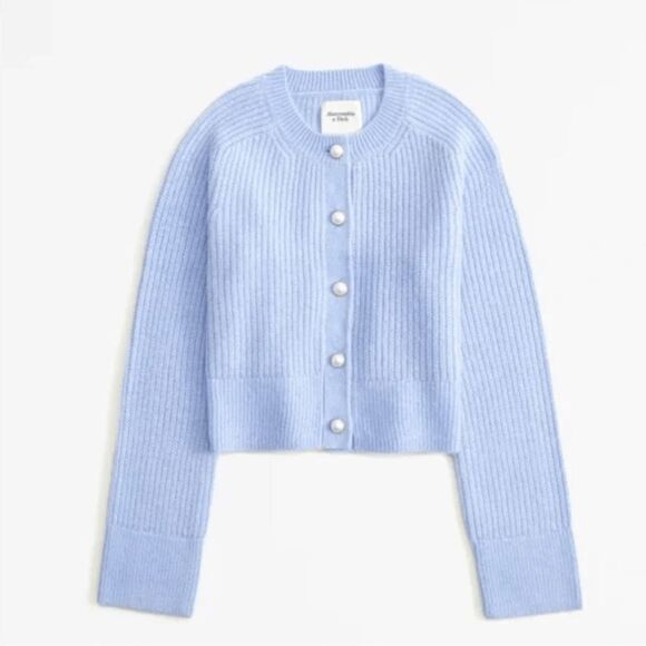 Abercrombie & Fitch Sweaters - Abercrombie & Fitch Pearl Button Cardigan Sweater Blue Size XS NWT